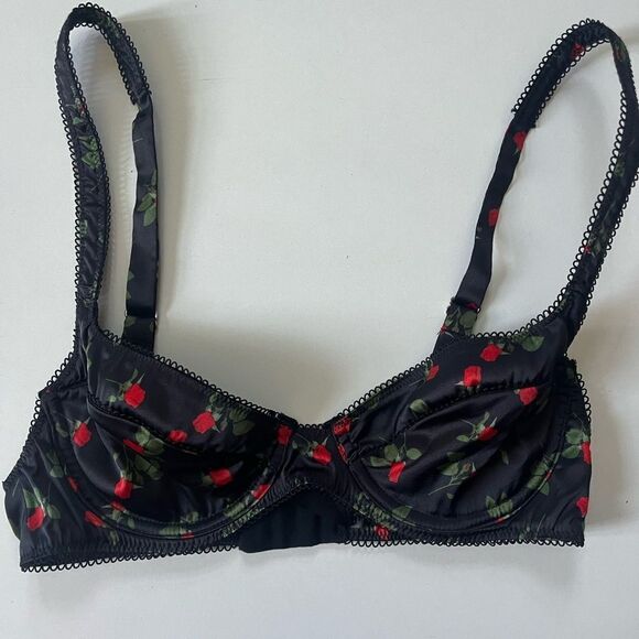 For Love And Lemons Love Song Bra Floral XS - Picture 2 of 10